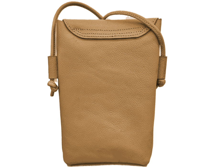 Bolsa Feminina PokeBag - Couro Legítimo - Camel
