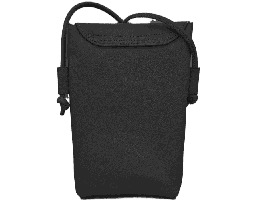 Bolsa Feminina PokeBag - Couro Legítimo - Preta