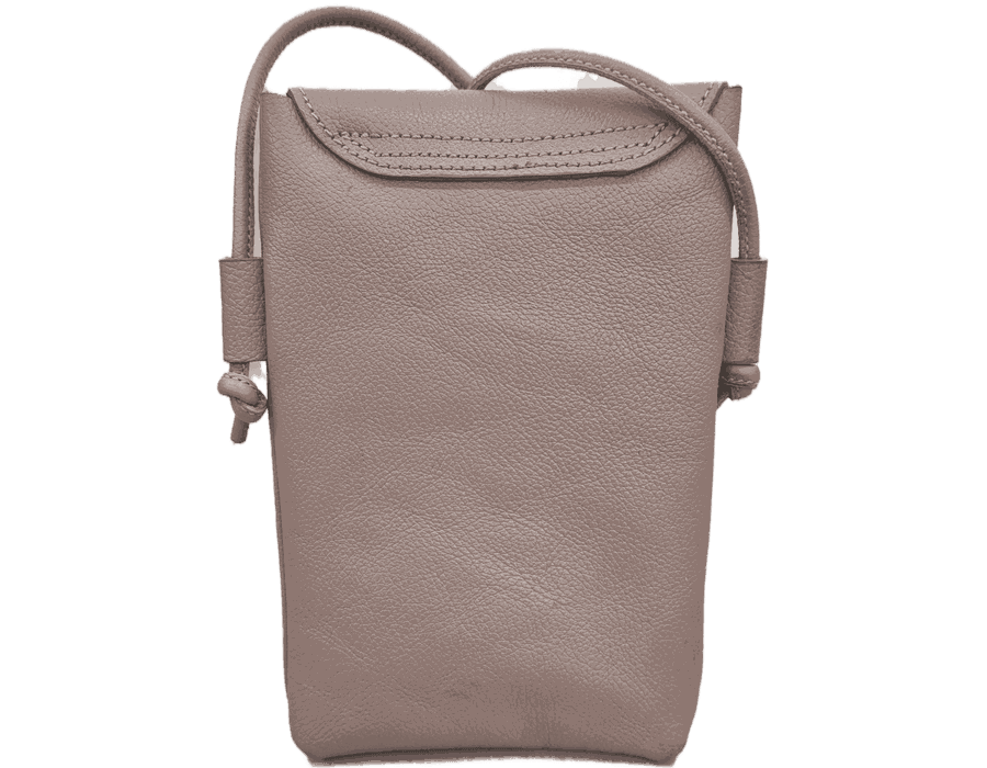 Bolsa Feminina PokeBag - Couro Legítimo - Rosê