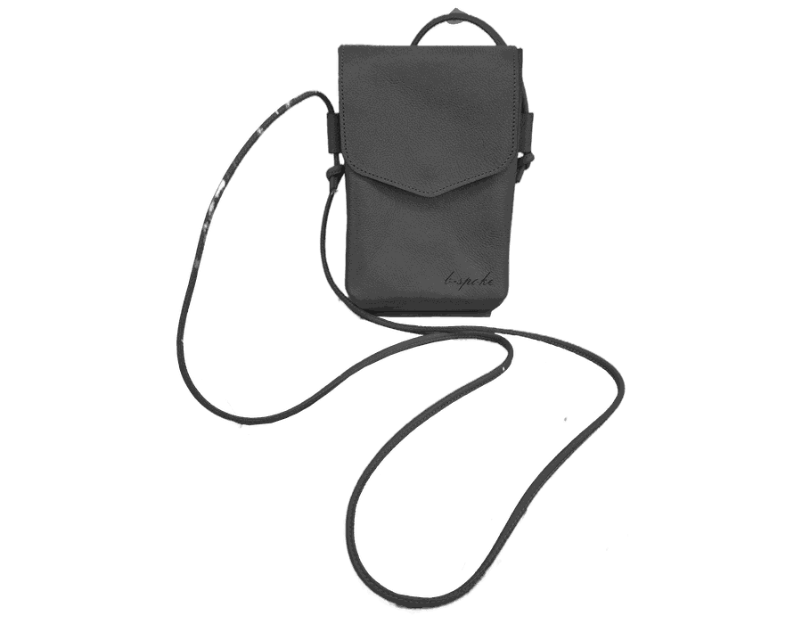 Bolsa Feminina PokeBag - Couro Legítimo - Preta