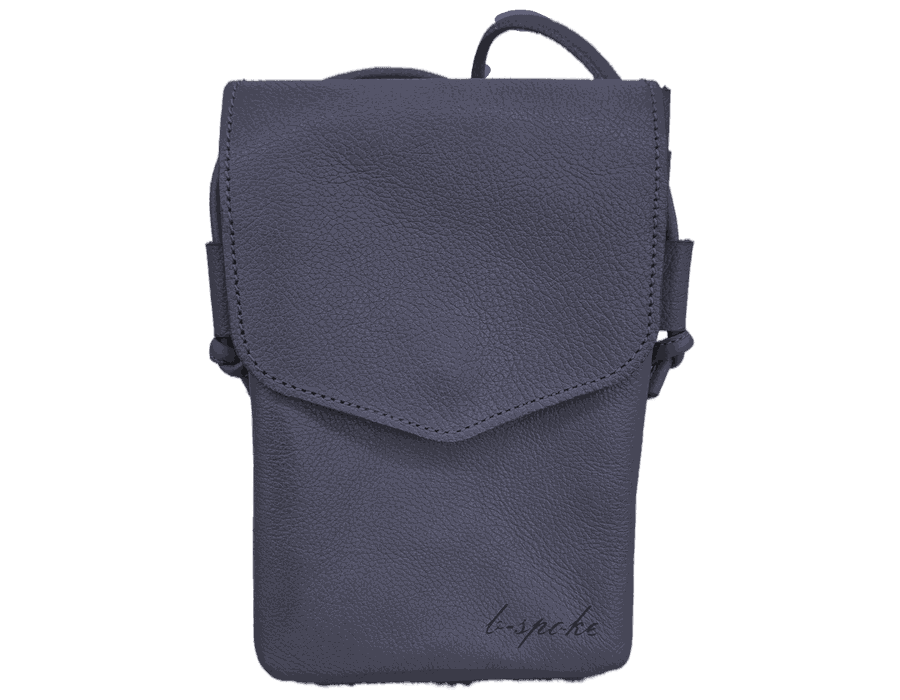 Bolsa Feminina PokeBag - Couro Legítimo - Marinho
