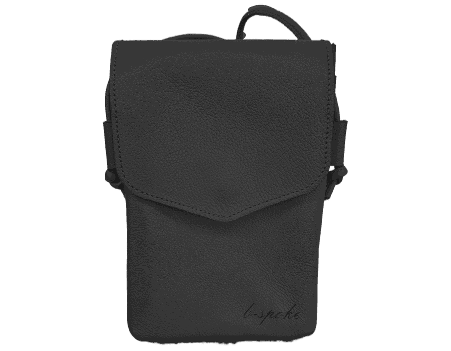 Bolsa Feminina PokeBag - Couro Legítimo - Preta