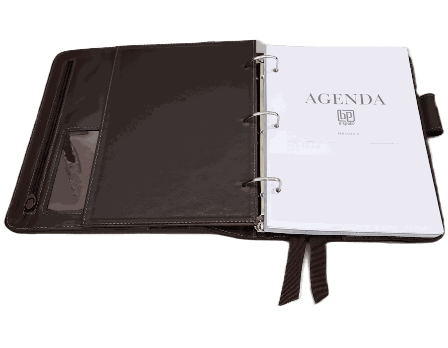 Agenda WorkSpace Luxo - TABACO - Couro Legítimo
