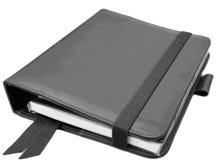 Agenda WorkSpace Luxo - PRETO - Couro Legítimo