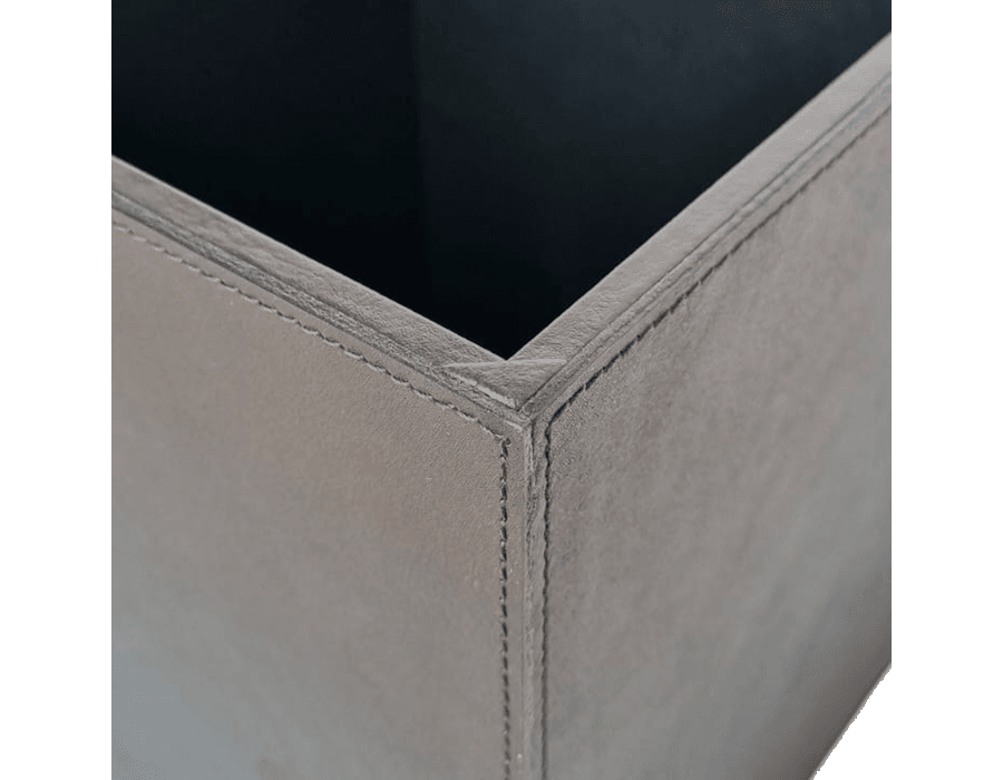Lixeira de Mesa WorkSpace - PRETA - Couro Legítimo