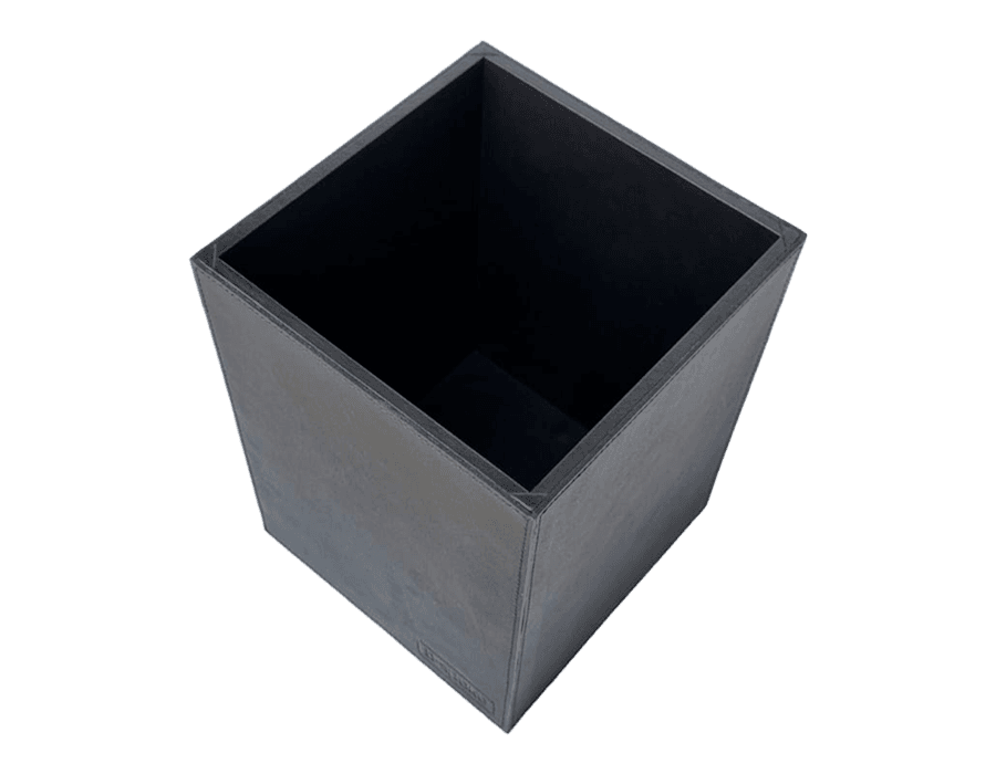 Lixeira de Mesa WorkSpace - PRETA - Couro Legítimo