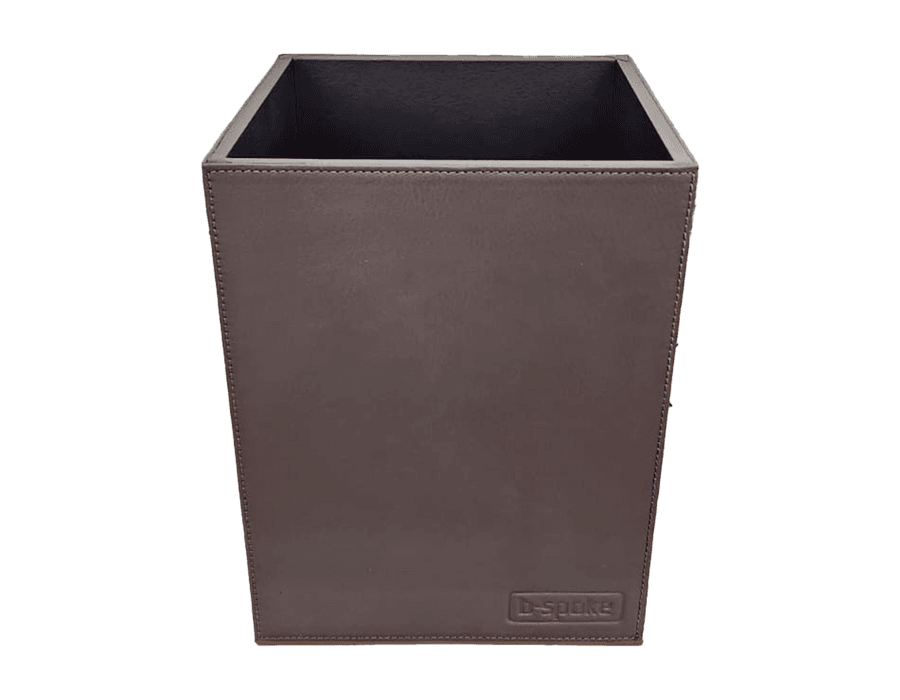 Lixeira de Mesa WorkSpace - TABACO - Couro Legítimo