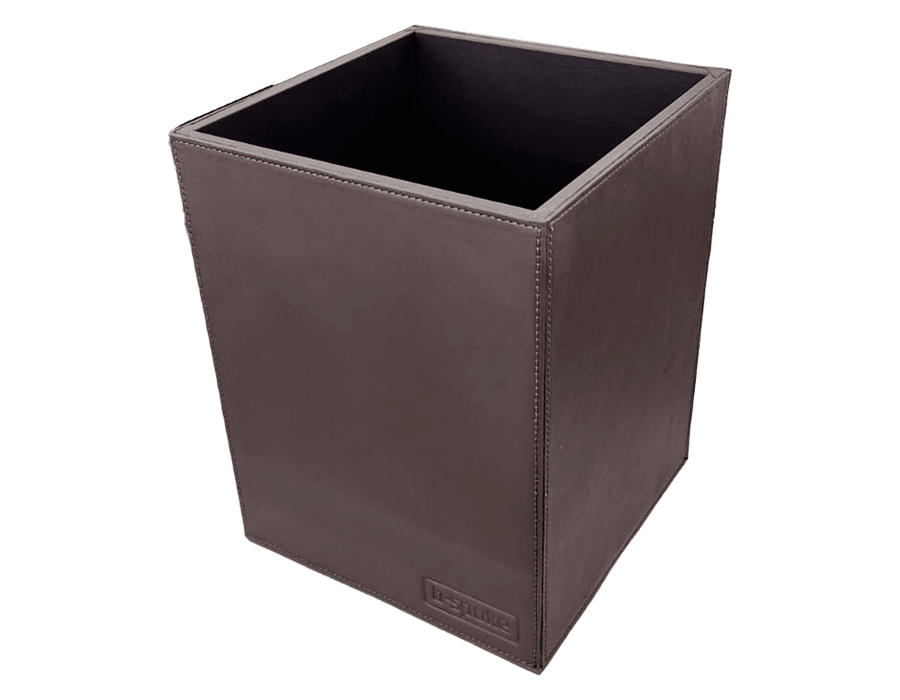 Lixeira de Mesa WorkSpace - TABACO - Couro Legítimo