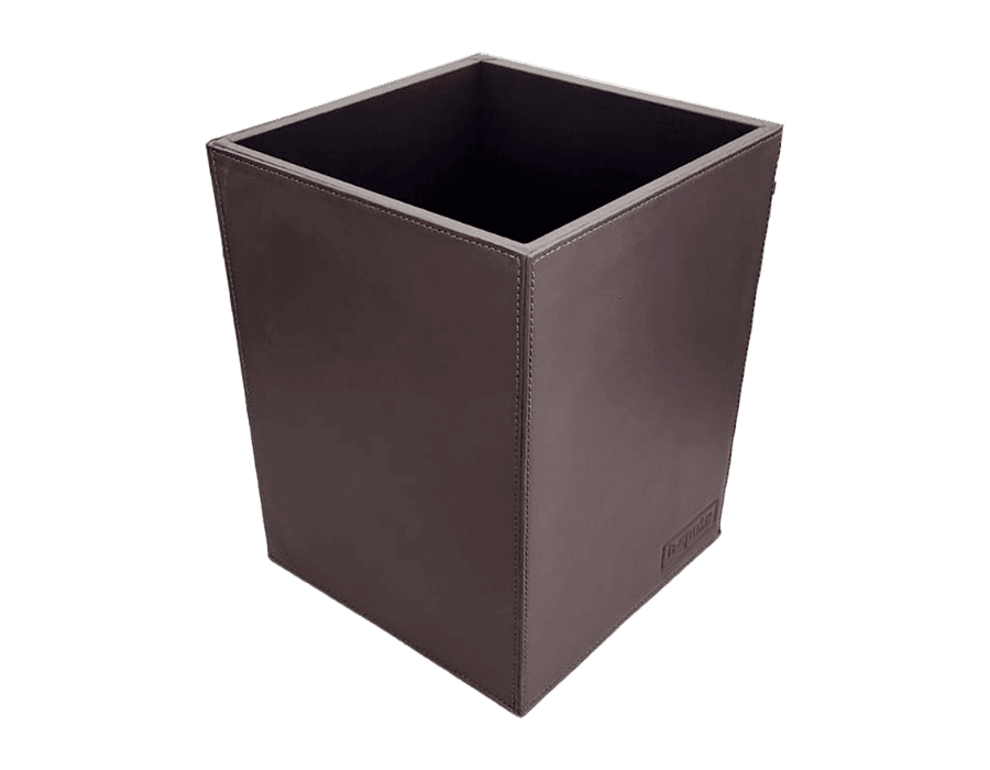 Lixeira de Mesa WorkSpace - TABACO - Couro Legítimo