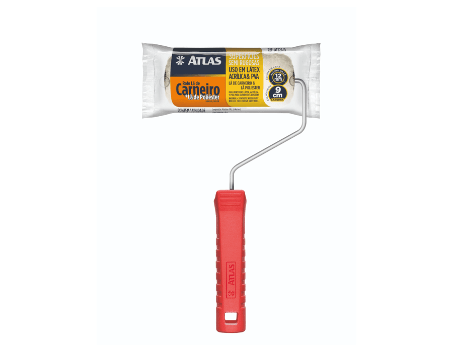 Rolo De Pintura Lã Mista 9cm Atlas | CACIFE