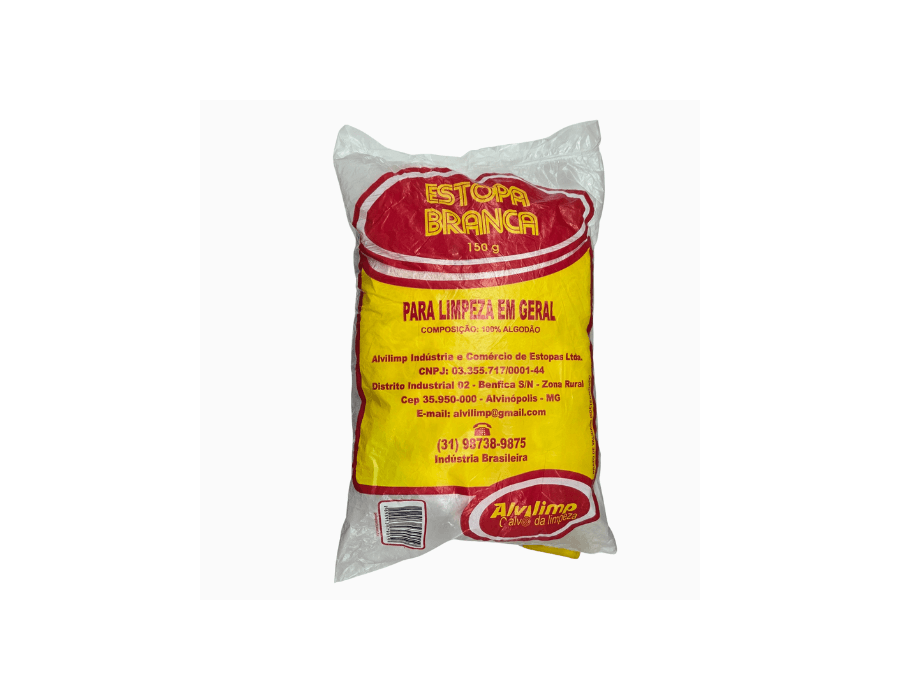 ESTOPA BRANCA 150 GRAMAS