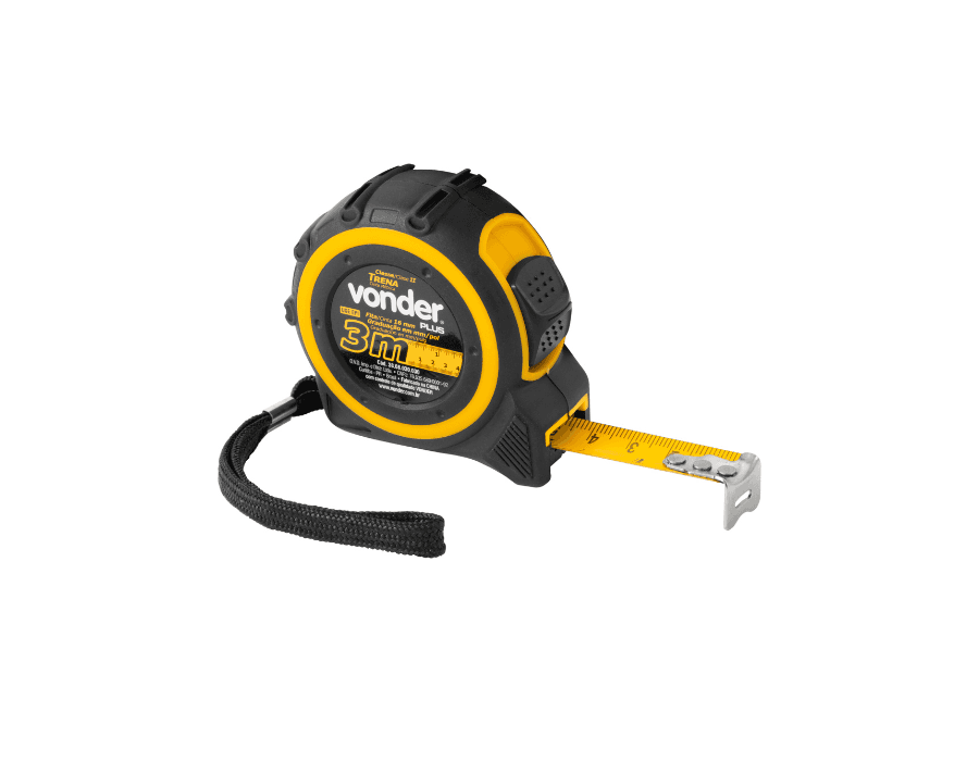 Trena curta de aço 3 m x 16 mm VONDER PLUS