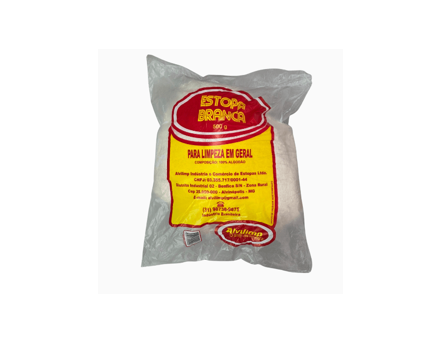 ESTOPA BRANCA 500 GRAMAS