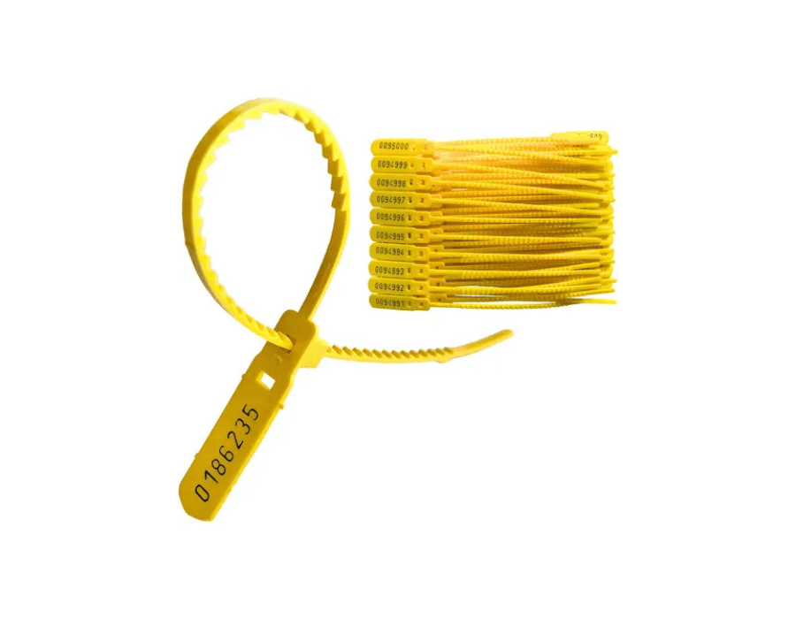 Lacre de Segurança Amarelo C/100 PCS