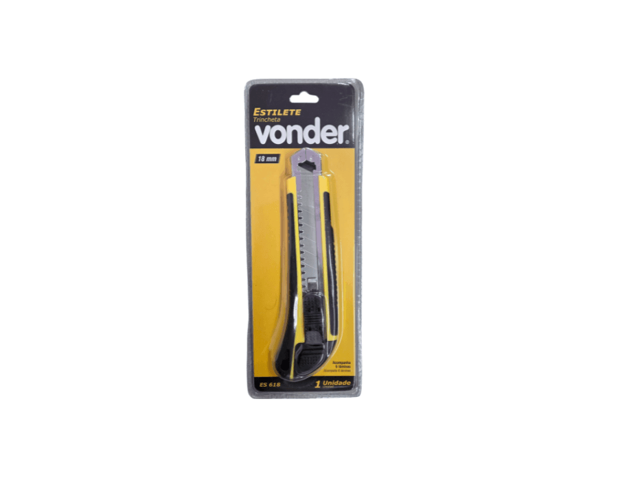 Estilete largo, lâmina de 18 mm, ES 618, VONDER