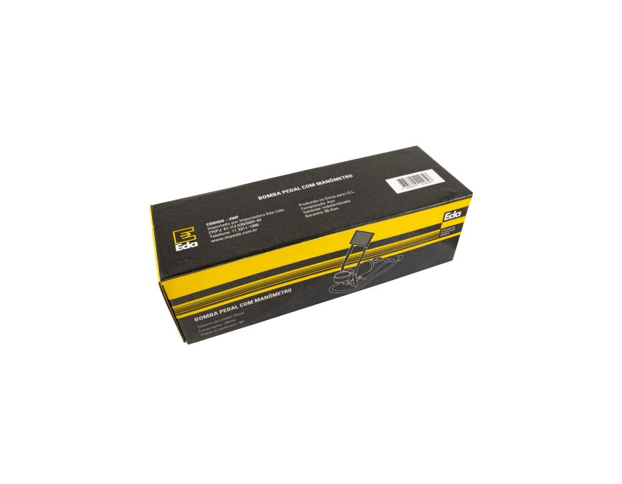 BOMBA AR PEDAL METAL C/MANOMETRO 55X100