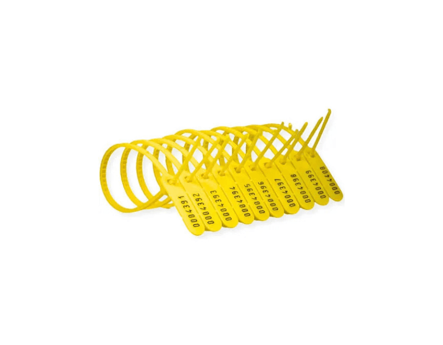 Lacre de Segurança Amarelo C/100 PCS