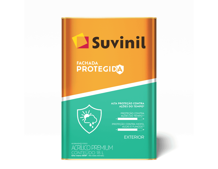TINTA SUVINIL ACRÍLICO FACHADA PROTEGIDA FOSCO PREMIUM 18L