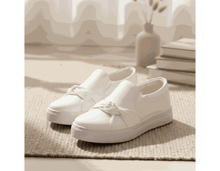 Tênis Slip On Nó Lateral Dk Shoes Branco