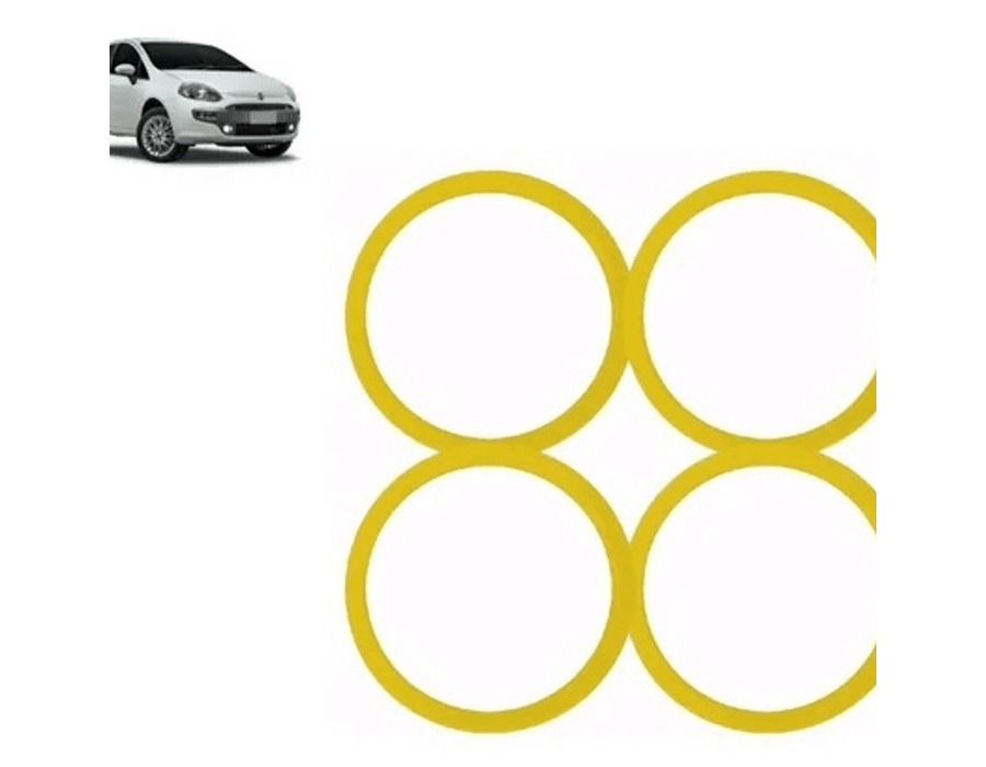 Kit 4 Anéis Centralizadores Fiat 71,9mm – Encaixe Perfeito para Rodas Binno, Big e Ferraro