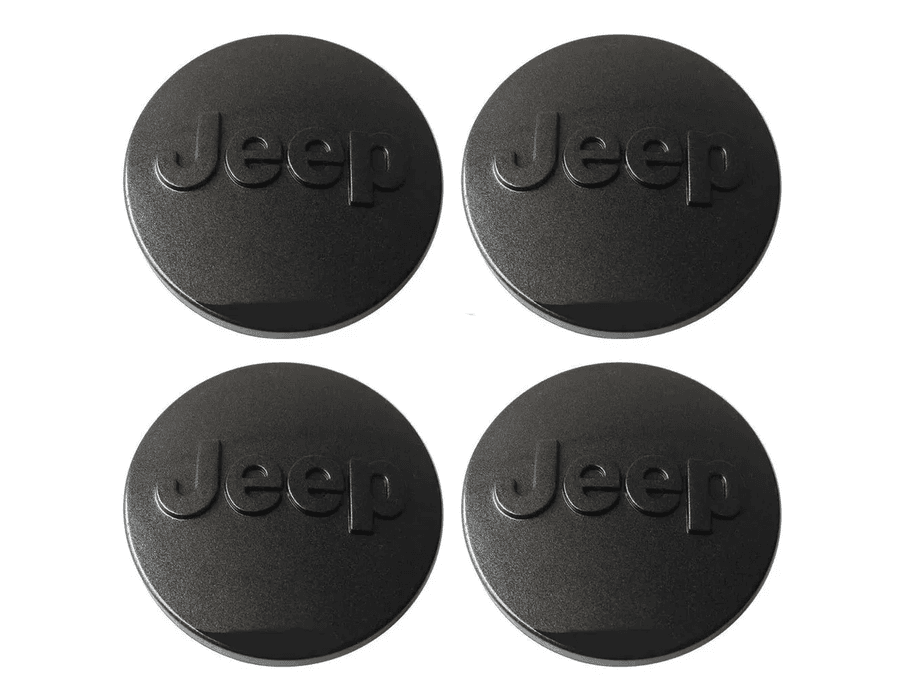Kit 4 Calotinhas Jeep Grafite – Acabamento Moderno para Renegade e Compass
