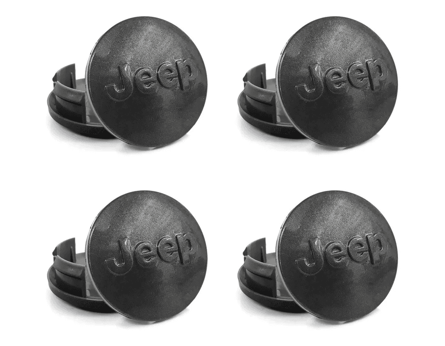 Kit 4 Calotinhas Jeep Grafite – Acabamento Moderno para Renegade e Compass