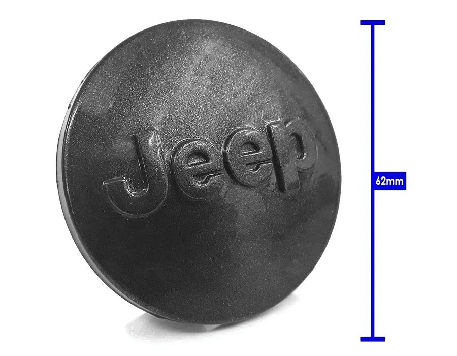 Kit 4 Calotinhas Jeep Grafite – Acabamento Moderno para Renegade e Compass