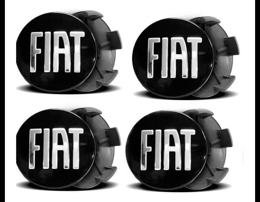 KIT 4 CALOTINHA FIAT TORO PRETO REPUXO