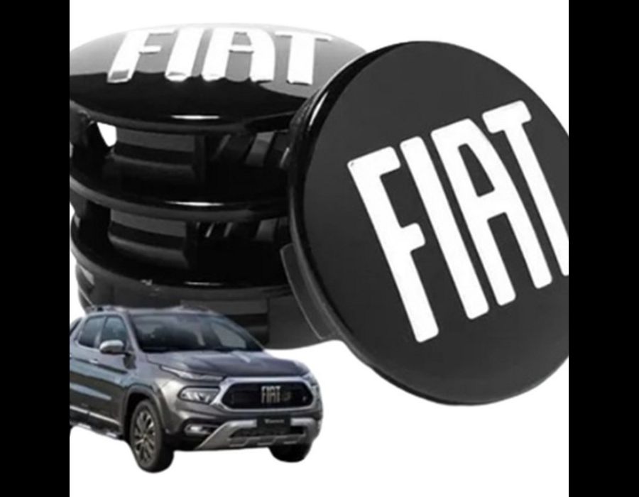 KIT 4 CALOTINHA FIAT TORO PRETO REPUXO
