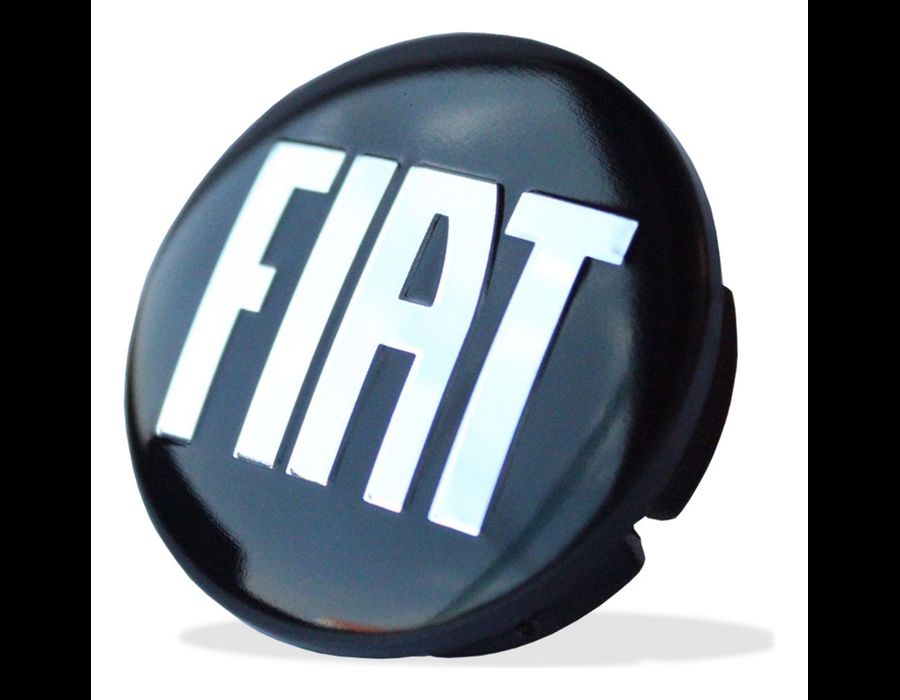 KIT 4 CALOTINHA FIAT PRETO REPUXO