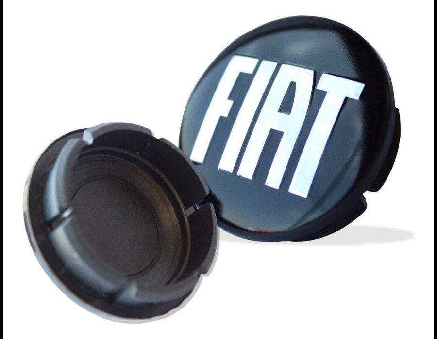 KIT 4 CALOTINHA FIAT PRETO REPUXO