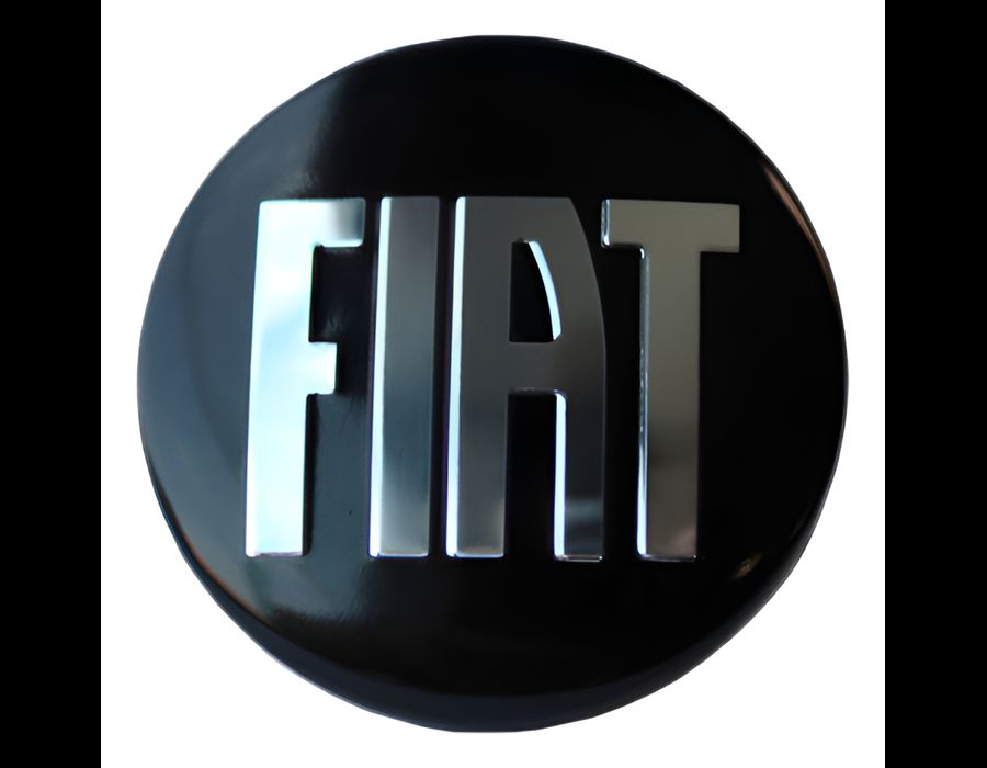 KIT 4 CALOTINHA FIAT PRETO REPUXO