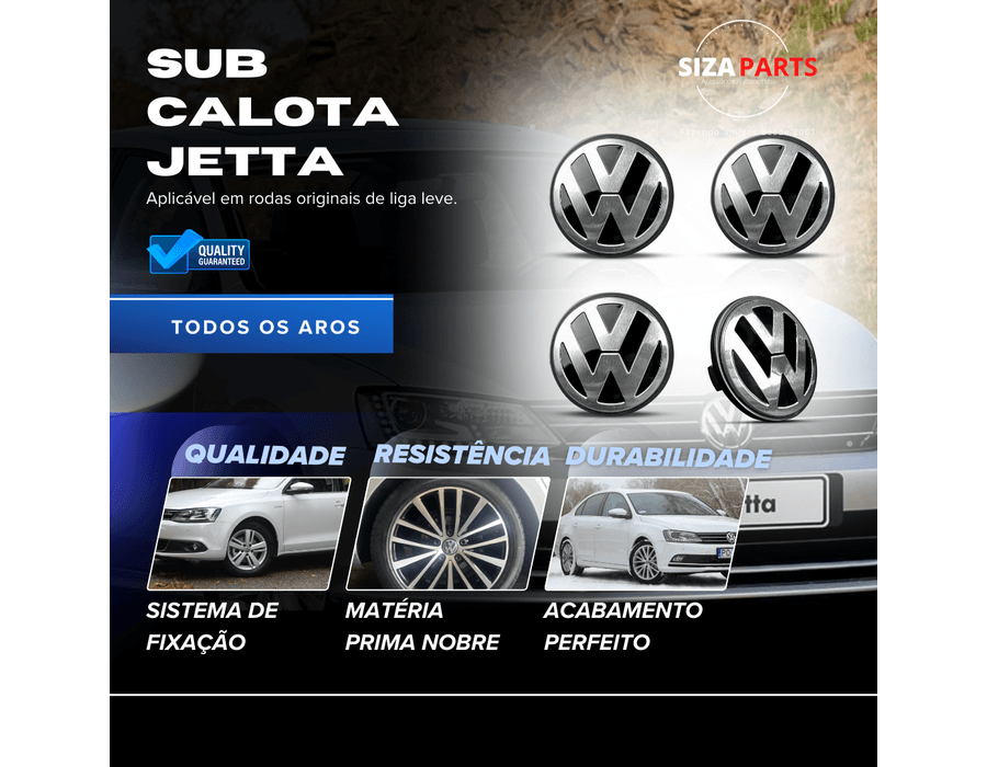KIT 4 CALOTINHA VW JETTA/AMAROK