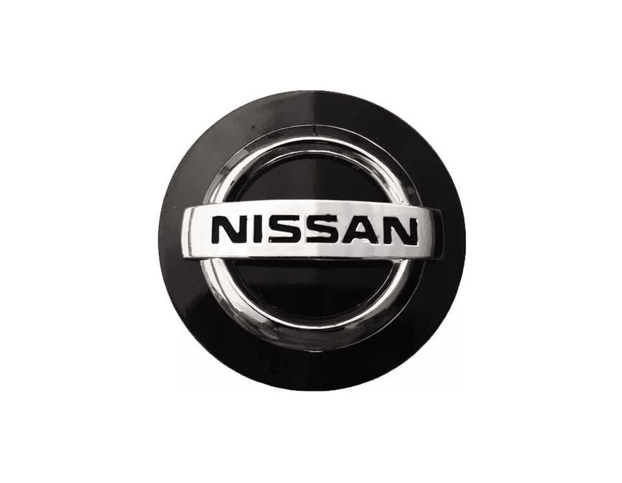 Kit 4 Calotinhas Nissan Preto com Boton Cromado – Estilo e Encaixe Perfeito