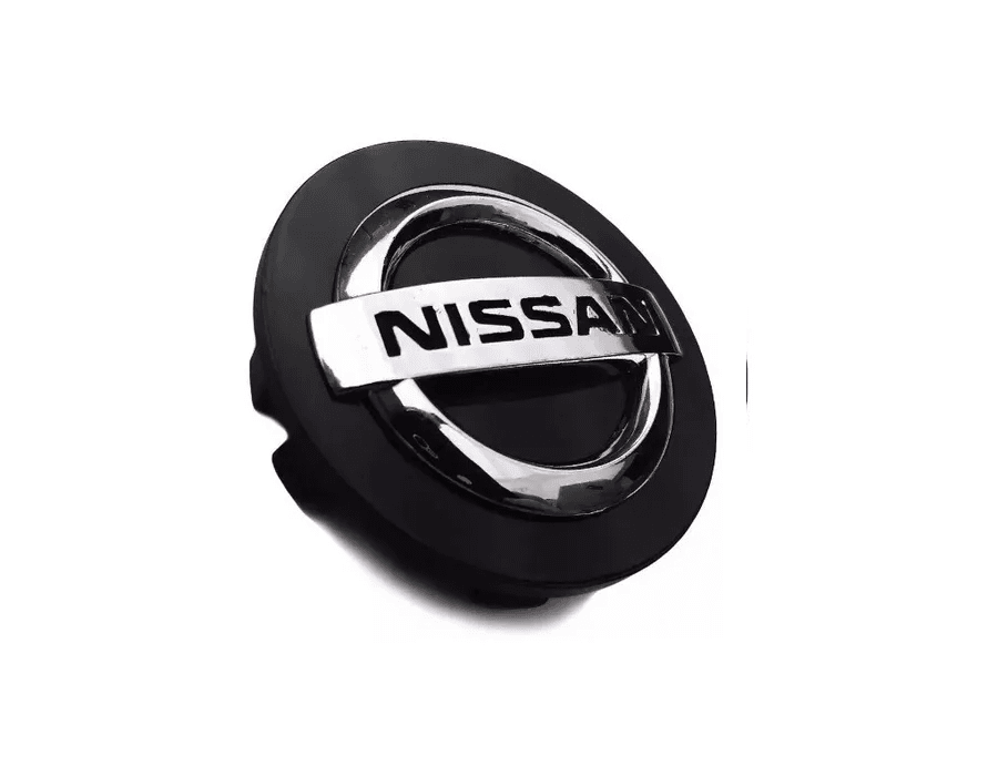 Kit 4 Calotinhas Nissan Preto com Boton Cromado – Estilo e Encaixe Perfeito