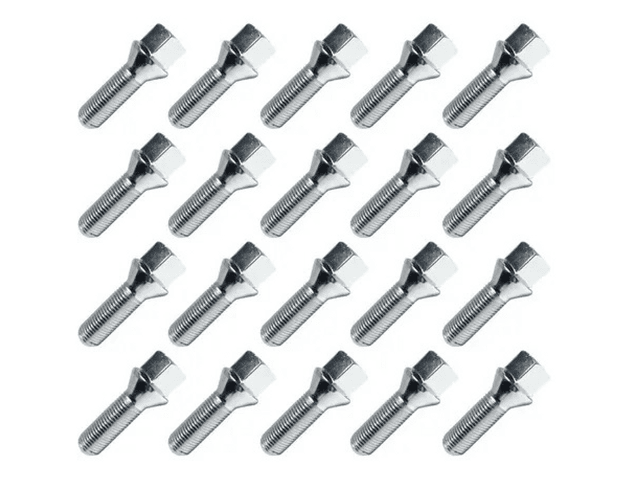 Kit 20 Parafusos Cromados VW Golf, Polo, T-Cross – Alta Fixação e Visual Premium