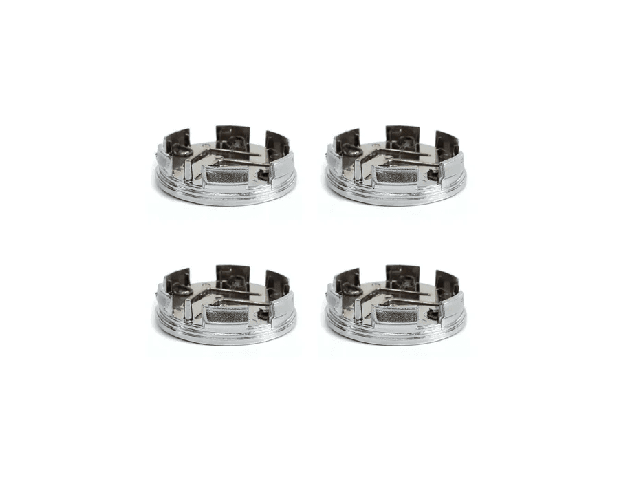 Kit 4 Calotinhas Citroën Prata – Visual Original com Encaixe Preciso para Rodas C3, C4, DS3 e Mais