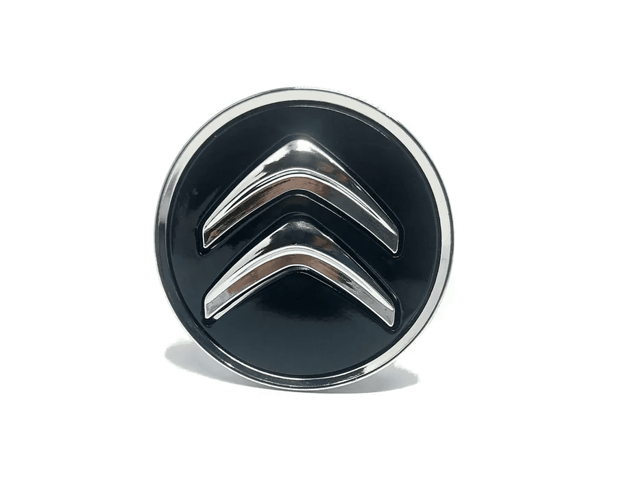 Kit 4 Calotinhas Citroën Preto – Acabamento Premium para Rodas Originais C3, C4, DS3 e DS4