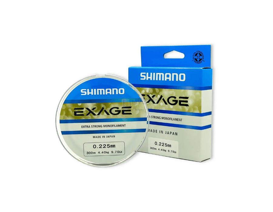 Kit Linha De Pesca Shimano Exage Extra Forte Monofilamento 300m 0,405mm 12,9kg 2un