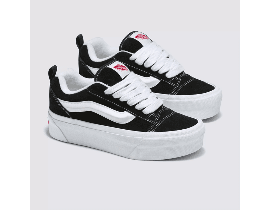 TENIS VANS KNU SKOOL STACK BLACK WHITE | FULL VINYL STORE