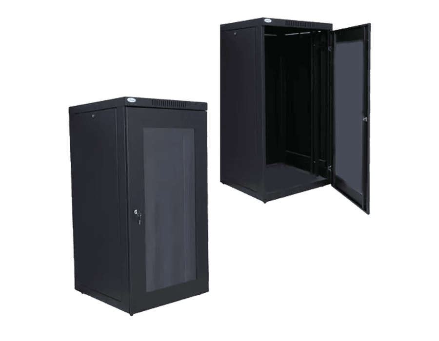 Rack 20U Piso P.G. Preto com Porta 570mm – Ideal para Servidores | Max ...