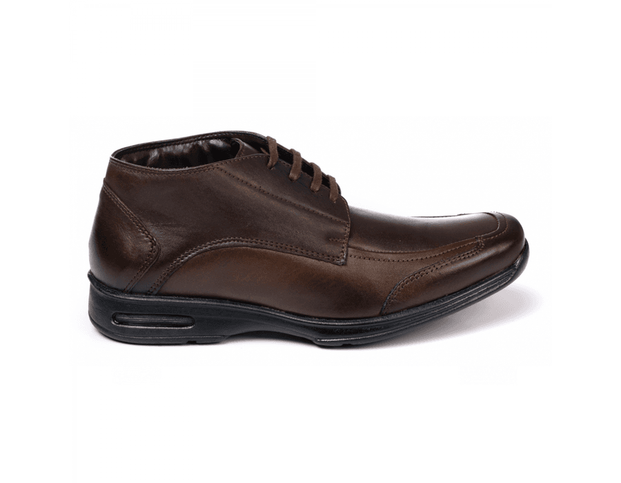 Bota Masculina Comfort em Couro Bovino Brown