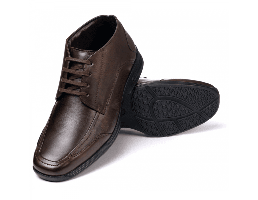 Bota Masculina Comfort em Couro Bovino Brown