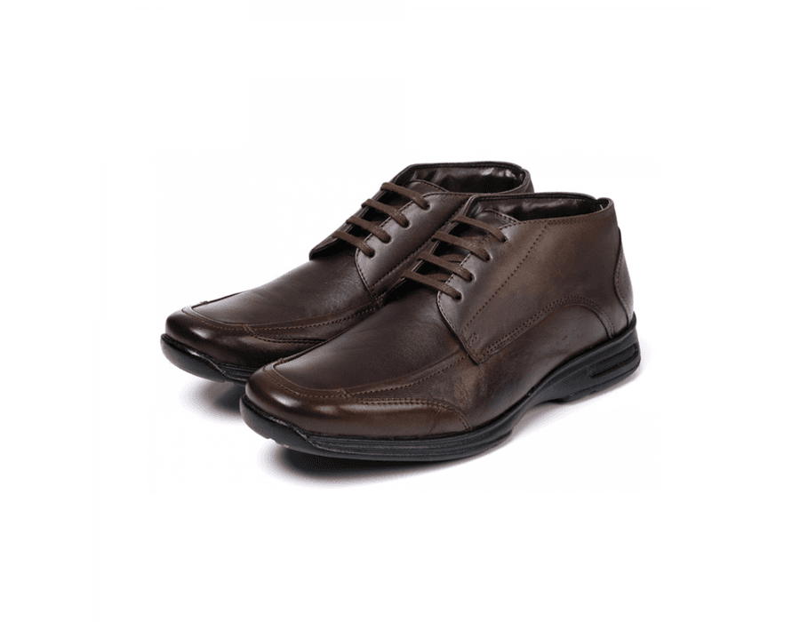 Bota Masculina Comfort em Couro Bovino Brown