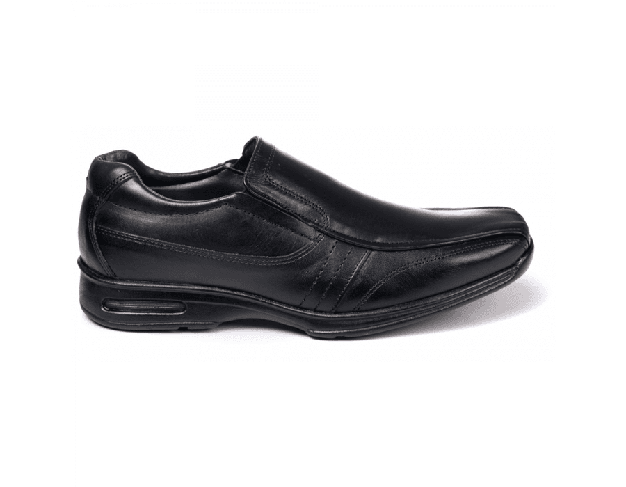 Sapato Social Masculino Comfort em Couro Bovino Preto