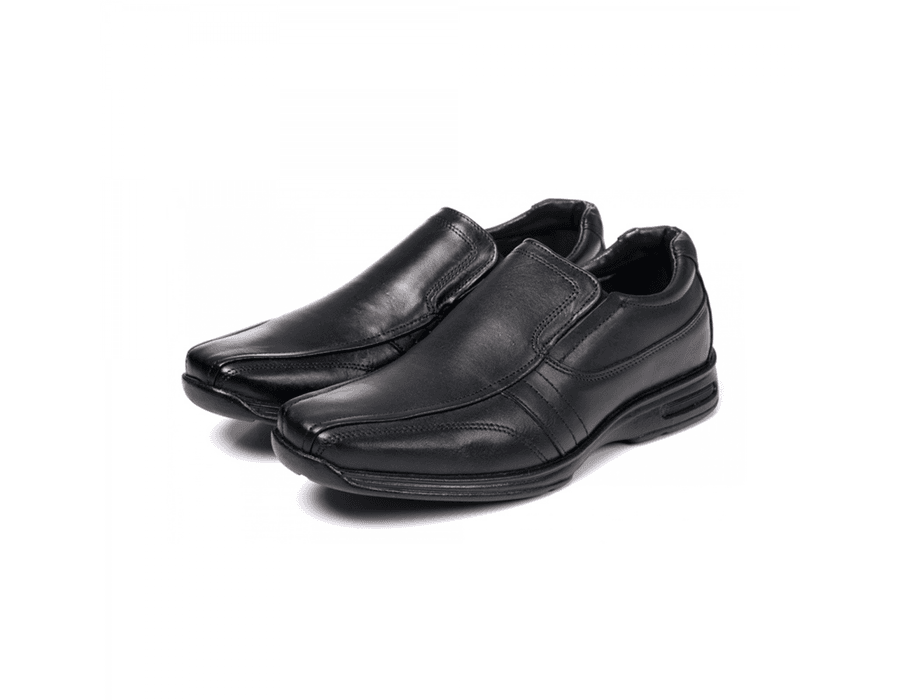 Sapato Social Masculino Comfort em Couro Bovino Preto