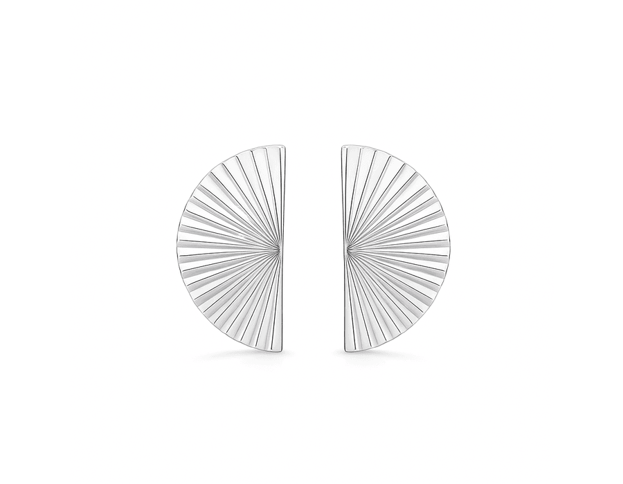 Brinco Leque G Prata 925 - 6015 - MEDALS STORE