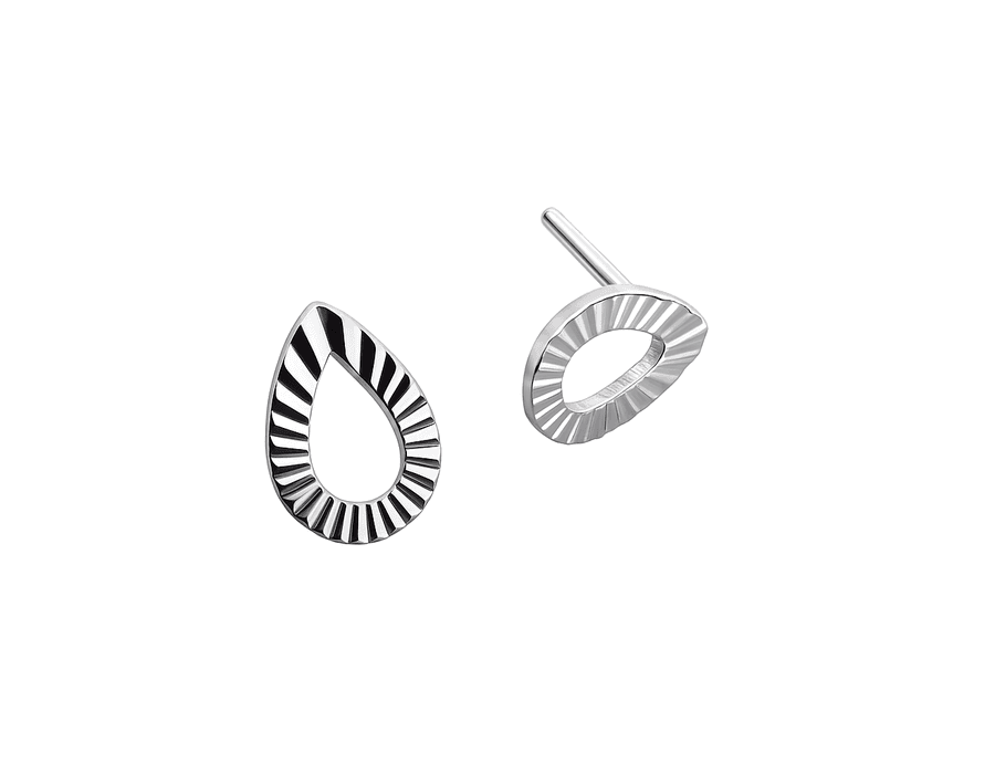 Brinco Gota Risc Vazada Prata 925 - 6001 - MEDALS STORE