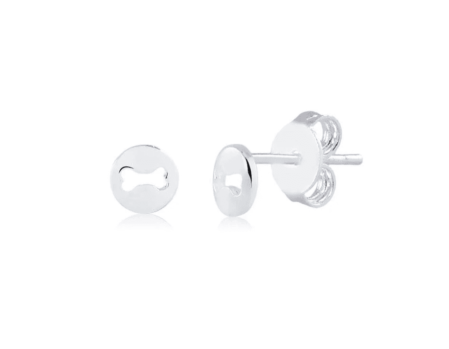 Brinco Osso Cachorro Prata 925 - 6076 - MEDALS STORE