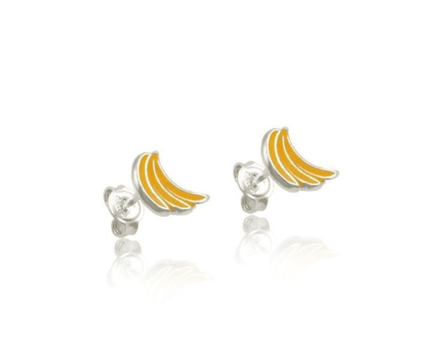 Brinco Banana Prata 925 - 6064 - MEDALS STORE